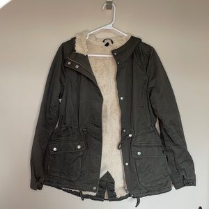 Faux Shearling lined Parka